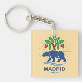 Madrid Spanje Europa Sleutelhanger