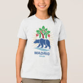 Madrid Spanje Europa Tri-Blend Shirt (Voorkant)