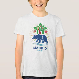 Madrid Spanje Europa Tri-Blend Shirt