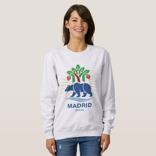 Madrid Spanje Europa Trui (Voorkant volledig)