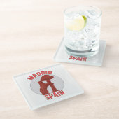 Madrid Spanje Glazen Onderzetter (Schuin)