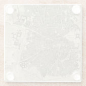 Madrid, Spanje Glazen Onderzetter (Achterkant)