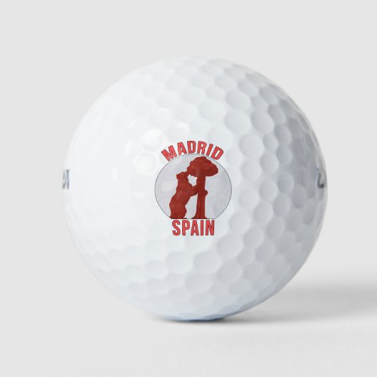 Madrid Spanje Golfballen (Voorkant)