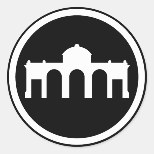 Madrid, Spanje - Het moderne euro-Collectie Ronde Sticker (Voorkant)