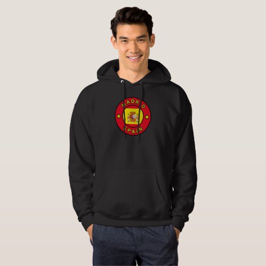 Madrid Spanje Hoodie (Voorkant volledig)