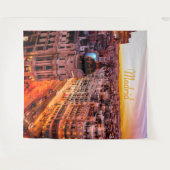 Madrid Spanje Hoofdstad Skyline Wandkleed (Voorkant (horizontaal))