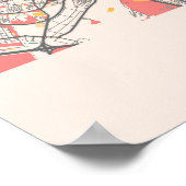 Madrid - Spanje Kaart van de stad Chalk Poster (Hoek)