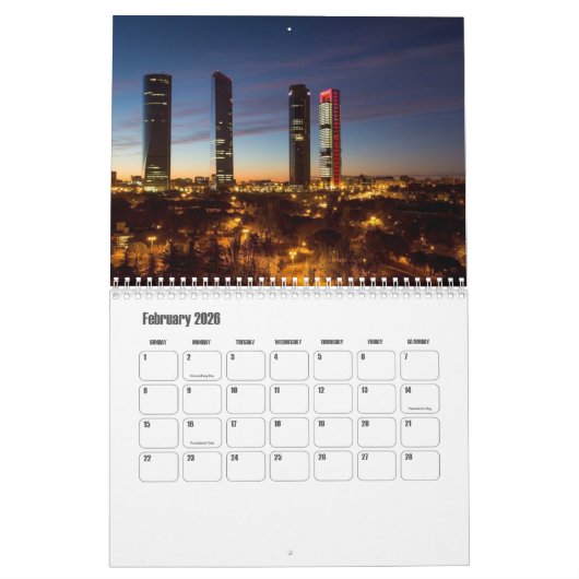 Madrid-Spanje kalender (Feb 2026)