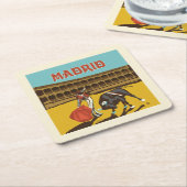 Madrid, Spanje Kartonnen Onderzetters (Schuin)