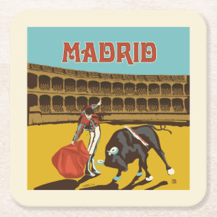 Madrid, Spanje Kartonnen Onderzetters