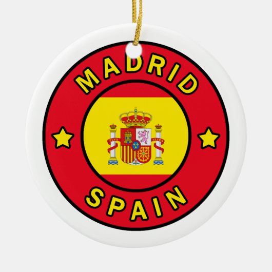 Madrid Spanje Keramisch Ornament (Voorkant)