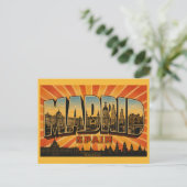 Madrid Spanje Koninklijk Paleis Briefkaart (Staand voorkant)