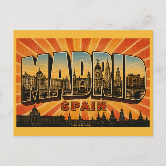 Madrid Spanje Koninklijk Paleis Briefkaart (Voorkant)