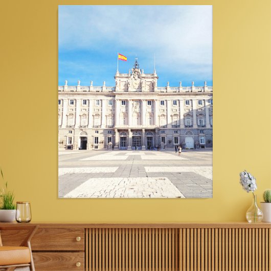 Madrid Spanje Koninklijk Paleis Canvas Afdruk (Insitu (Woonkamer))