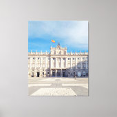 Madrid Spanje Koninklijk Paleis Canvas Afdruk (Voorkant)