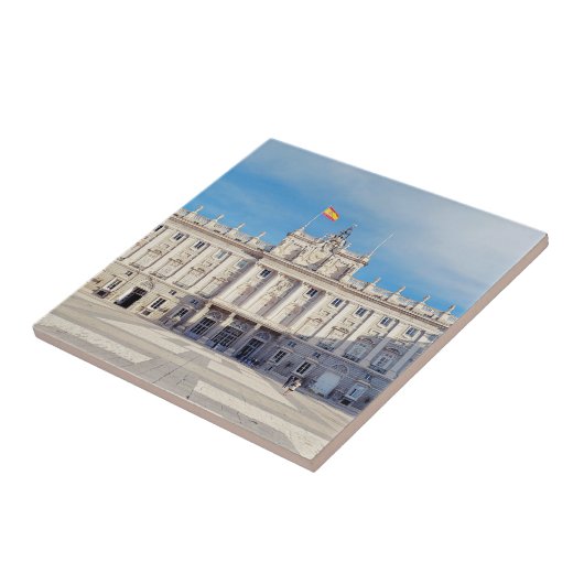 Madrid Spanje Koninklijk Paleis Tegeltje (Zijkant)