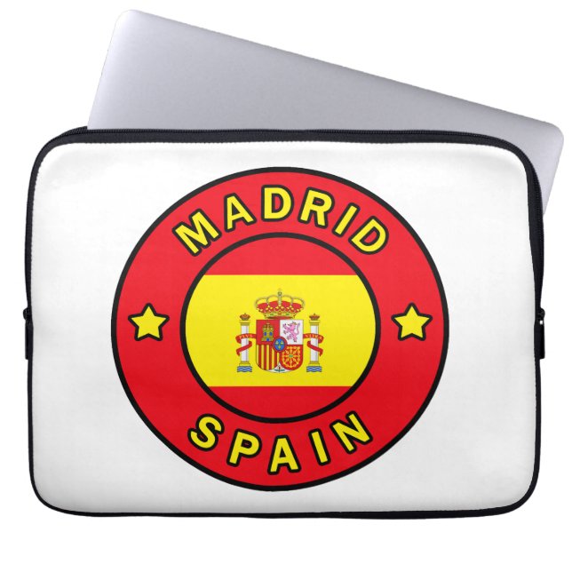 Madrid Spanje Laptop Sleeve (Voorkant)