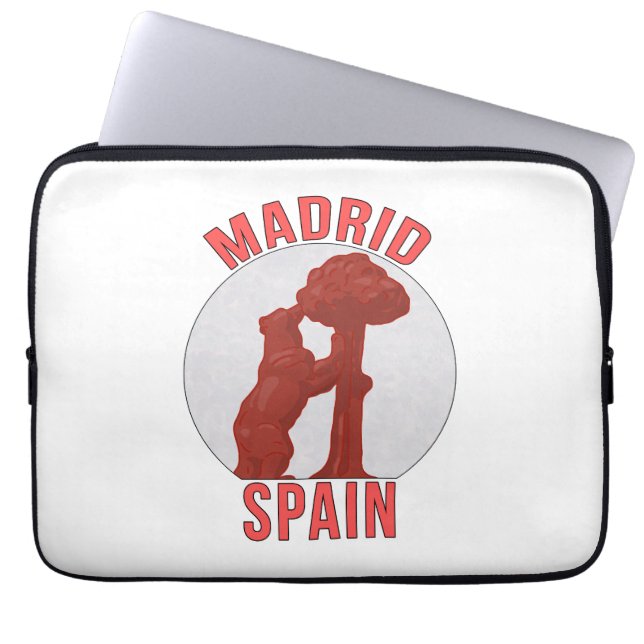 Madrid Spanje Laptop Sleeve (Voorkant)