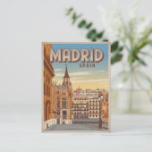 Madrid Spanje lucht uitzicht souvenirs, geschenke Briefkaart (Staand voorkant)