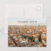 Madrid Spanje Luchtstadsbeeld Reizen Briefkaart (Voorkant / Achterkant)