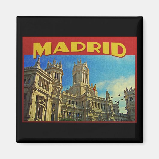 Madrid Spanje Magneet (Voorkant)