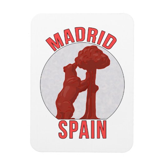 Madrid Spanje Magneet (Verticaal)
