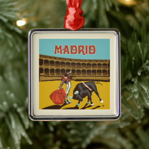Madrid, Spanje Metalen Ornament