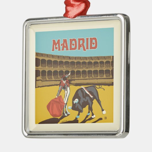 Madrid, Spanje Metalen Ornament (Links)