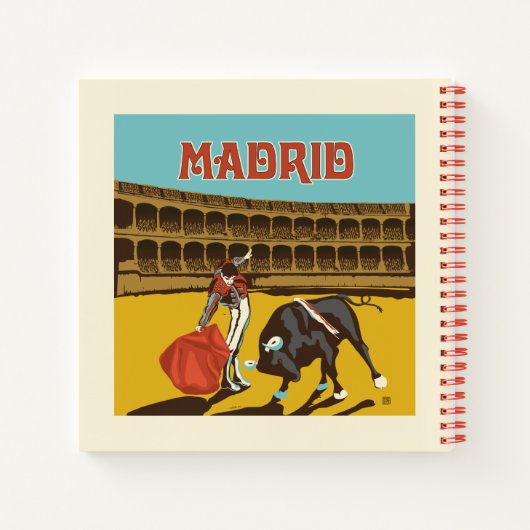 Madrid, Spanje Notitieboek (Achterkant)