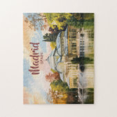 Madrid Spanje Palacio de Cristal Aquarel Reis Legpuzzel (Verticaal)