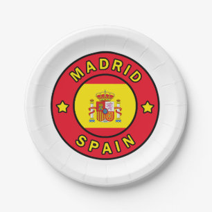Madrid Spanje Papieren Bordje