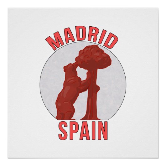 Madrid Spanje Perfect Poster (Voorkant)
