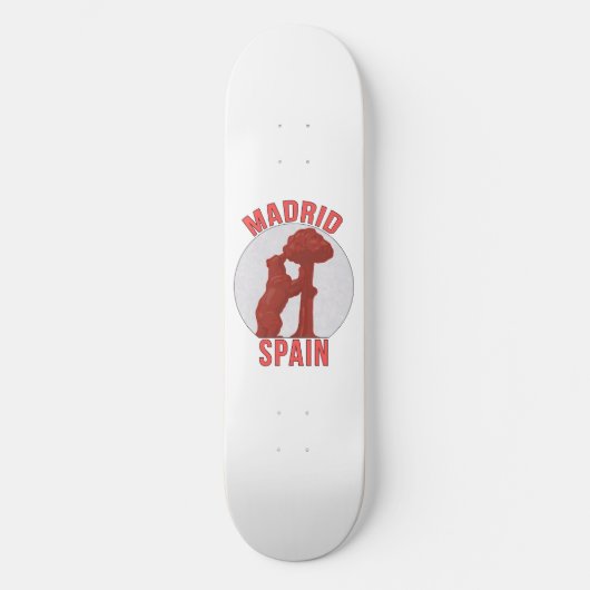 Madrid Spanje Persoonlijk Skateboard (Voorkant)