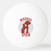 Madrid Spanje Pingpongbal (Voorkant)