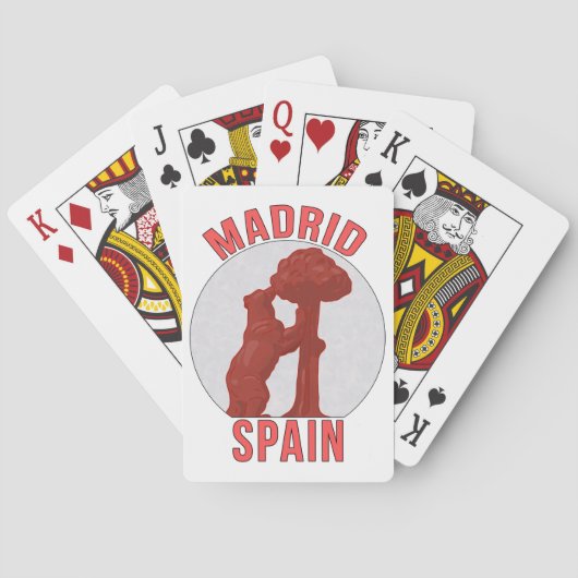 Madrid Spanje Pokerkaarten (Achterkant)
