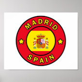 Madrid Spanje Poster (Voorkant)