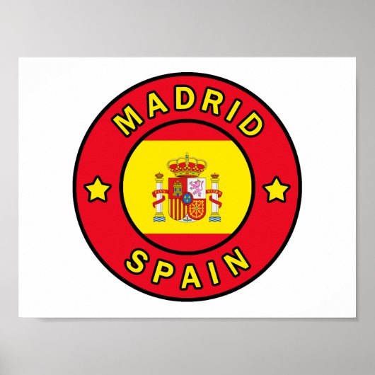 Madrid Spanje Poster (Voorkant)
