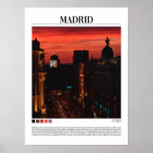 Madrid - Spanje Poster (Voorkant)