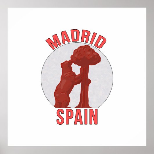 Madrid Spanje Poster (Voorkant)