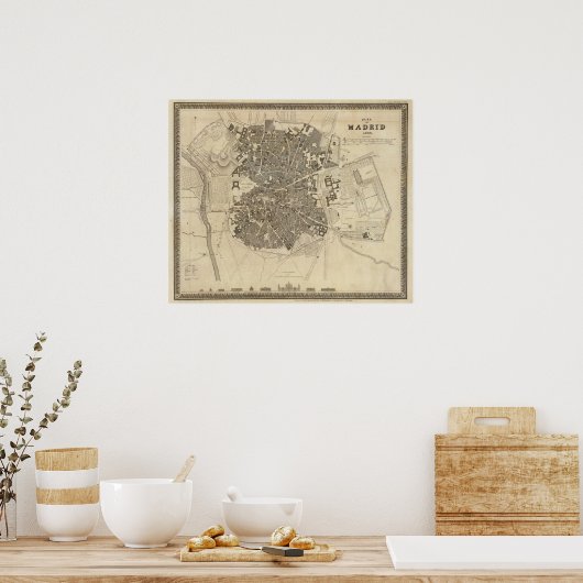 Madrid, Spanje Poster (Keuken)