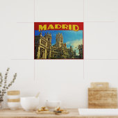 Madrid Spanje Poster (Keuken)