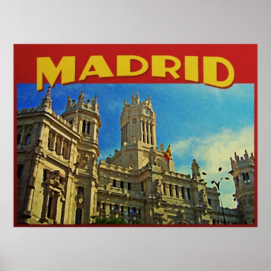 Madrid Spanje Poster (Voorkant)