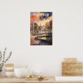Madrid Spanje Reis Vintage Poster (Keuken)