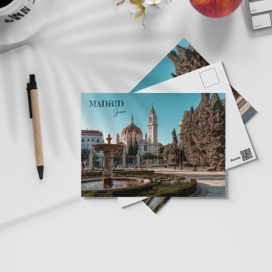 Madrid Spanje Reislandschap souvenir Briefkaart