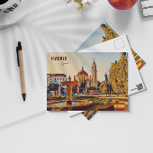 Madrid Spanje Reislandschap souvenir Briefkaart
