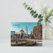 Madrid Spanje Reislandschap souvenir Briefkaart (Staand voorkant)