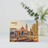 Madrid Spanje Reislandschap souvenir Briefkaart (Staand voorkant)