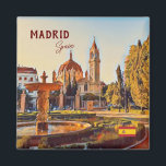Madrid Spanje Reislandschap souvenir Magneet<br><div class="desc">Madrid Spanje Reislandschap souvenir magnet</div>