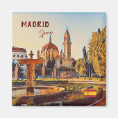 Madrid Spanje Reislandschap souvenir Magneet (Voorkant)