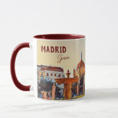 Madrid Spanje Reislandschap souvenir Mok (Links)